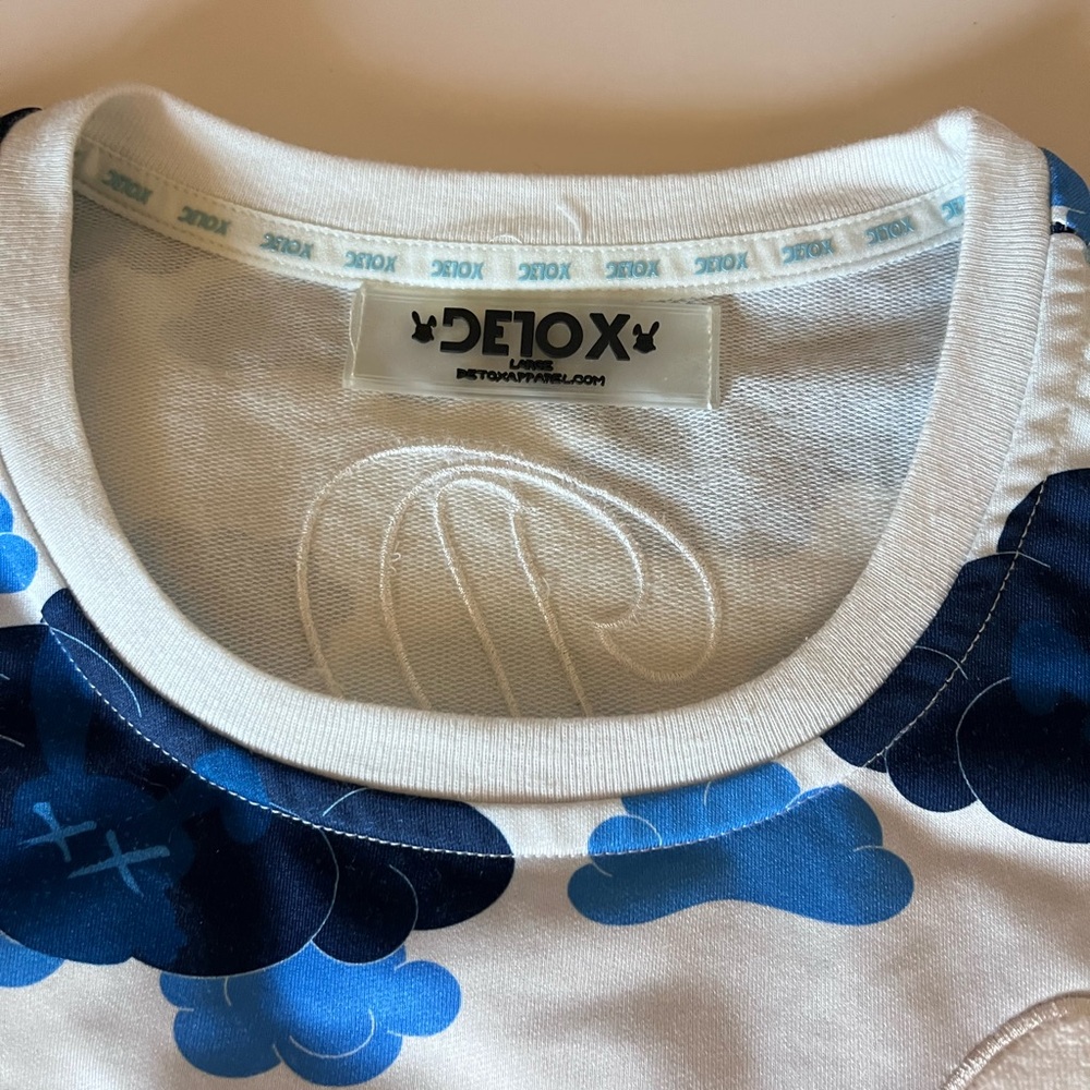 Blue and White Men's Shirt